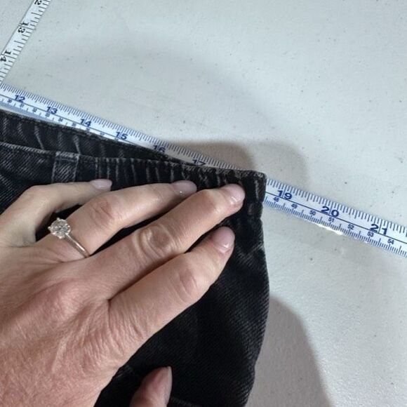 L.L. Bean Double L Comfort Waist Jeans Size 20 Mom Jeans Hi Rise Black - Picture 10 of 12